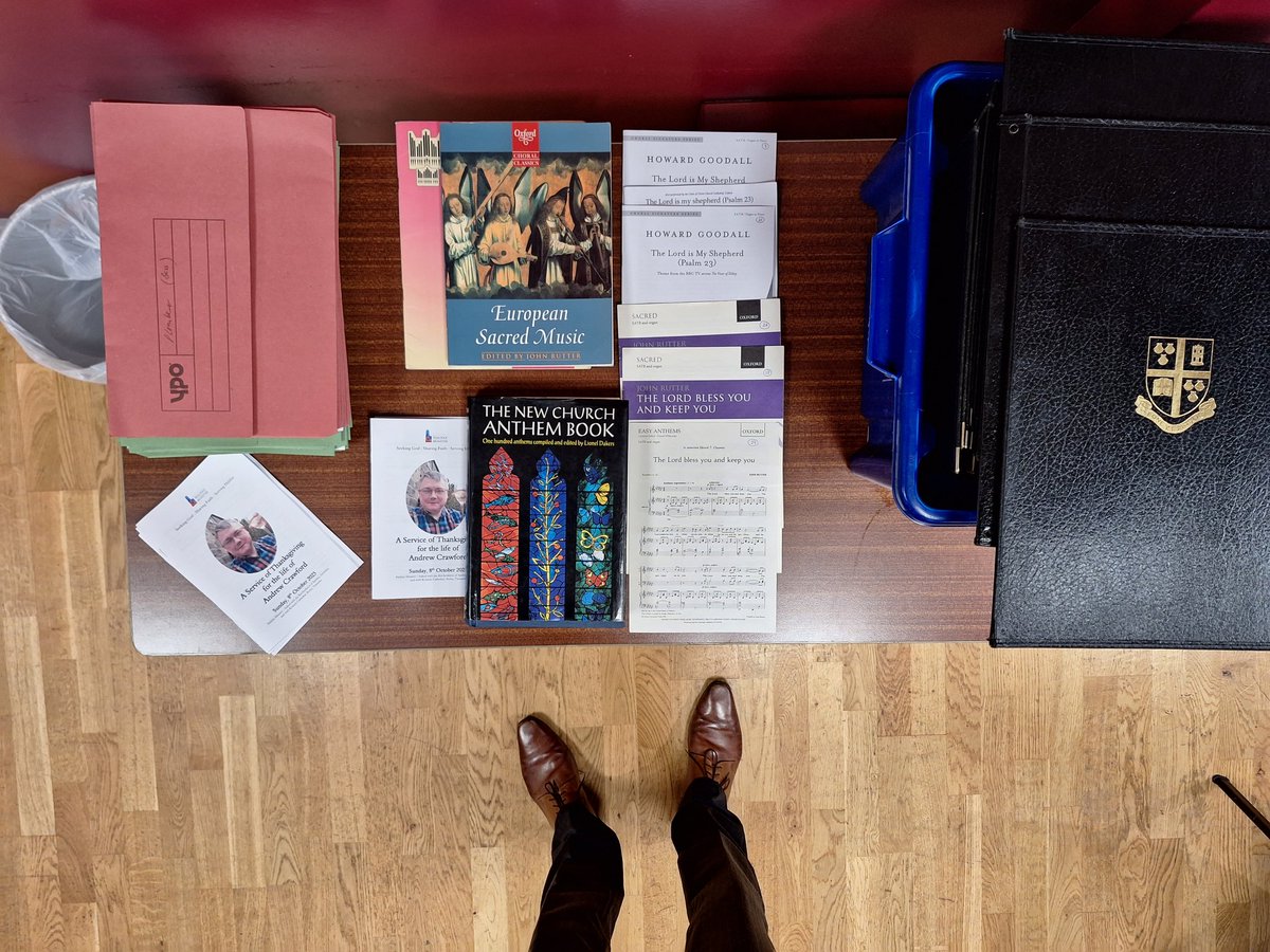 That slightly low feeling, the day after a great service, this time magnified a few degrees. Time not only sorting the folders but also fondly remembering #MrC
Thanks to <a href="/HalifaxMinster/">Halifax Minster</a> for hosting and to all who contributed.