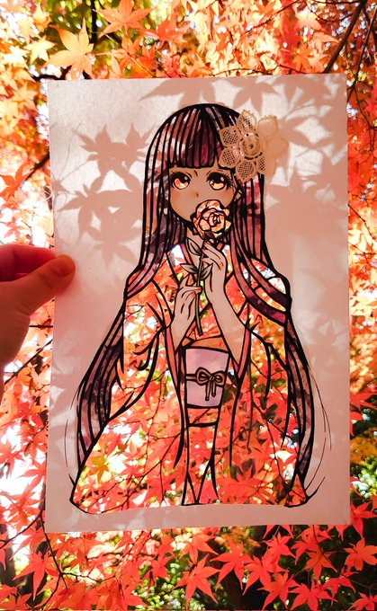 「long sleeves orange theme」 illustration images(Latest)