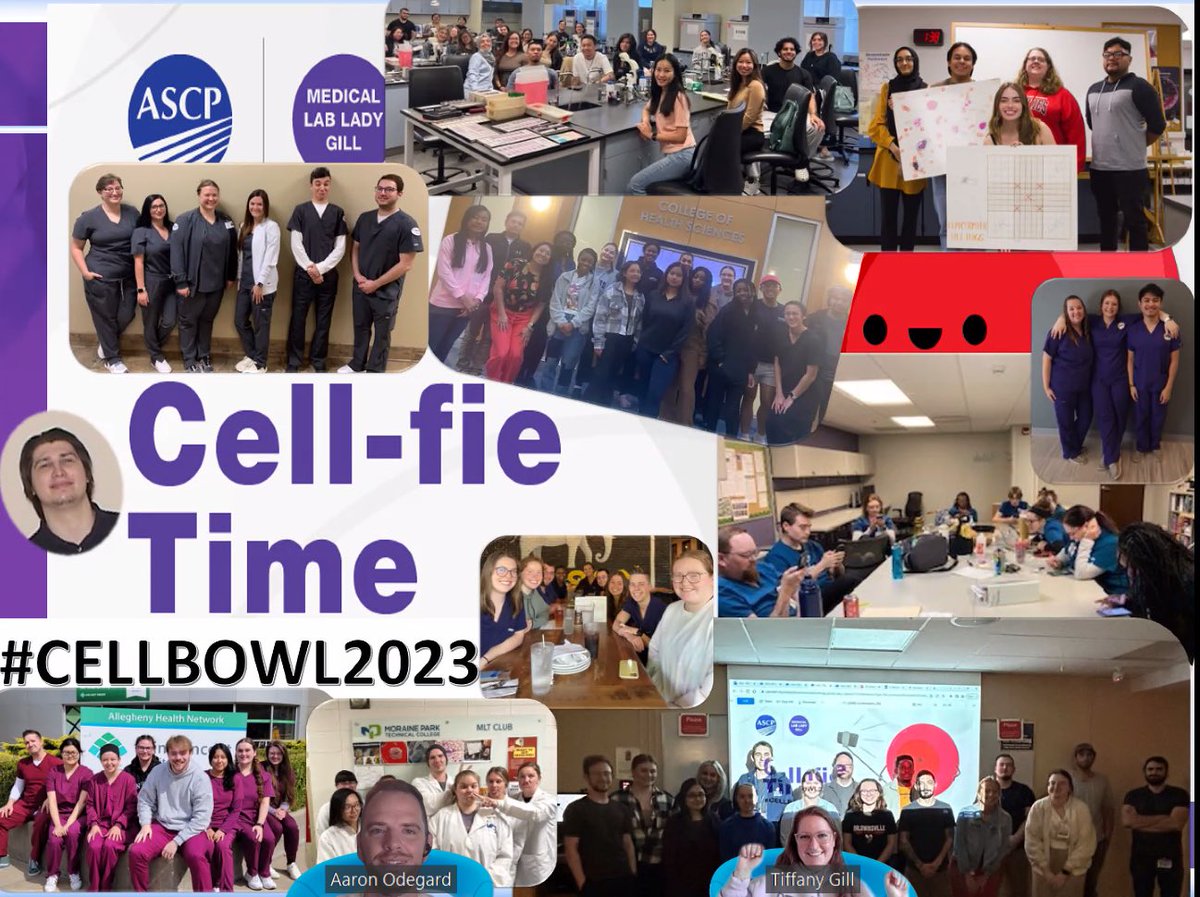 odie0222's tweet photo. @MedicalLabLadyG @ASCP_Chicago #CellBowl Week 1 is in the books! So many amazing MLT/MLS competitors this year #lab4life #ASCP2023 #ASCPSoMeTeam https://t.co/lLiM77yuO6