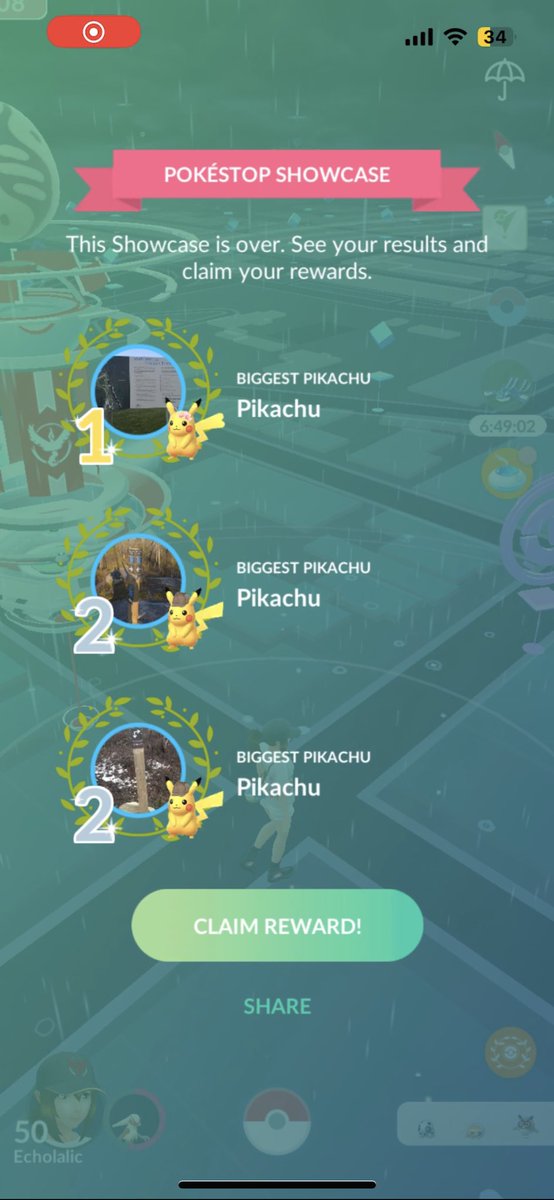 Lost 2 of my firsts within the last 30 mins 🫠 still decent rewards though #PokemonGOApp #Pikachu #DetectivePikachu