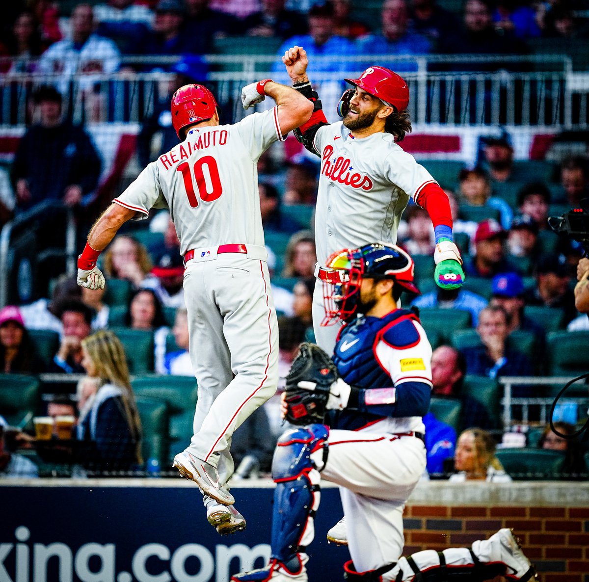 Phillies's tweet photo. Just Torched that baseball https://t.co/fWDRKfsOiH