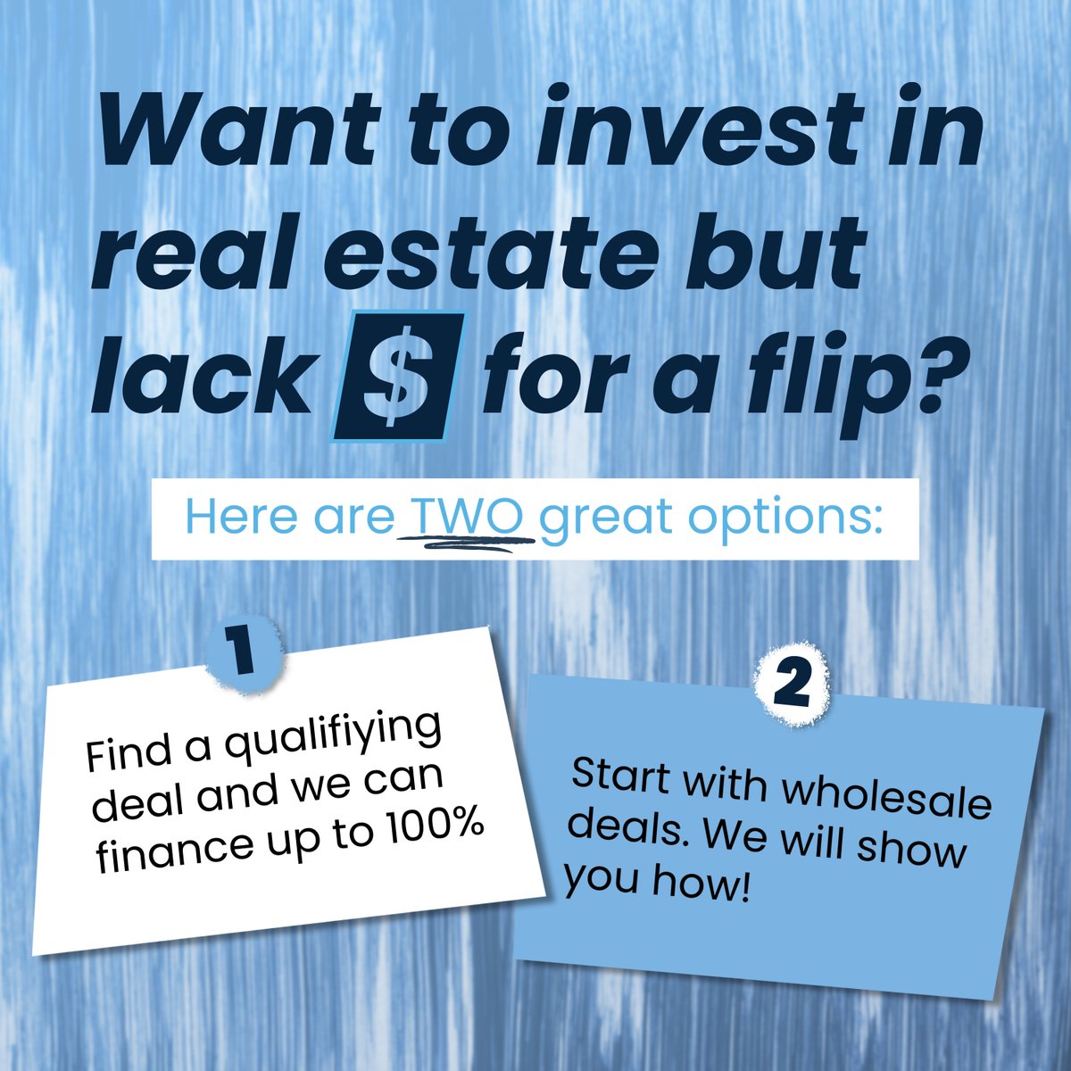 InvestorsEdge_'s tweet photo. There are so many options in real estate investing! Most lenders require you to have experience, but we provide training and educational material to help you get started!

Learn more: https://t.co/giscIjF5xs

#realestateinvesting #realestateinvestingforbeginners #financialfreedom https://t.co/r6gPAh2cKo
