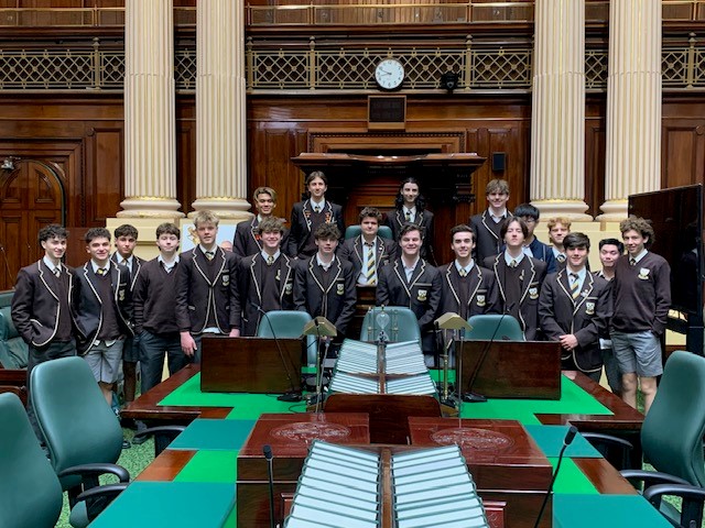 WhitefriarsColl's tweet photo. #WFCLearning Year 10 Civics and Citizenship students visited Victorian Parliament and the Old Treasury Building last Friday. They were taken on a tour of Parliament and then discovered how gold rush immigrants helped shape democracy. https://t.co/erDJWfDG4b