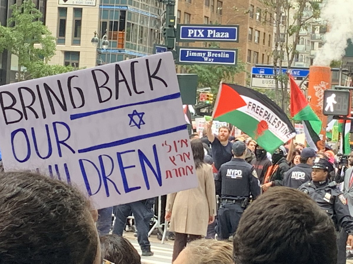 I didn’t come to protest today against Palestine. I came to protest against 1000 coward animals, that came inside Israel slaughtered families and little babies, raped, murdered hundreds, spit on dead bodies, kidnapped kids and a 84 years old woman. How CAN people support it?
