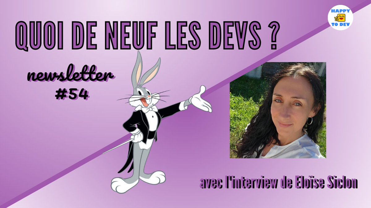 happytodev's tweet photo. Hello les devs, le numéro 54 de #QuoiDeNeufLesDevs est sorti vendredi.

Le menu et les liens dans le thread ci-dessous👇

Merci à Eloïse Siclon d'avoir accepté l'invitation!  

Abonne toi pour soutenir cette newsletter. C’est gratuit et sans spam!

RT plus qu'appréciés 🙏 💜 https://t.co/My4tLlo9Ec