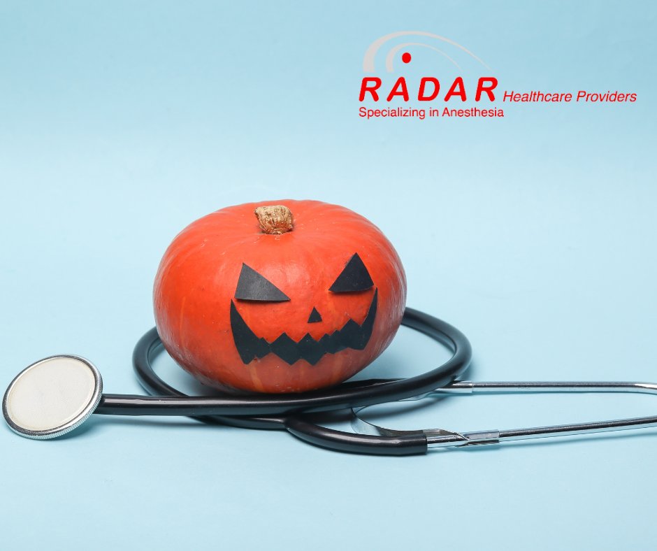 RadarHealth's tweet image. Finding qualified anesthesia providers for your practice doesn't have to be scary. #RadarHealthcareProviders can help you provide the patient care services you need. #HappyHalloween