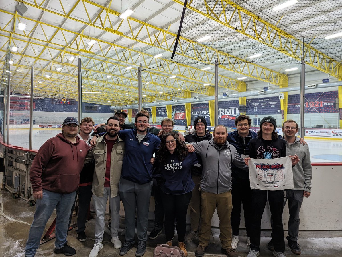 A phenomenal crew this past Saturday to bring RMU Hockey back to television!