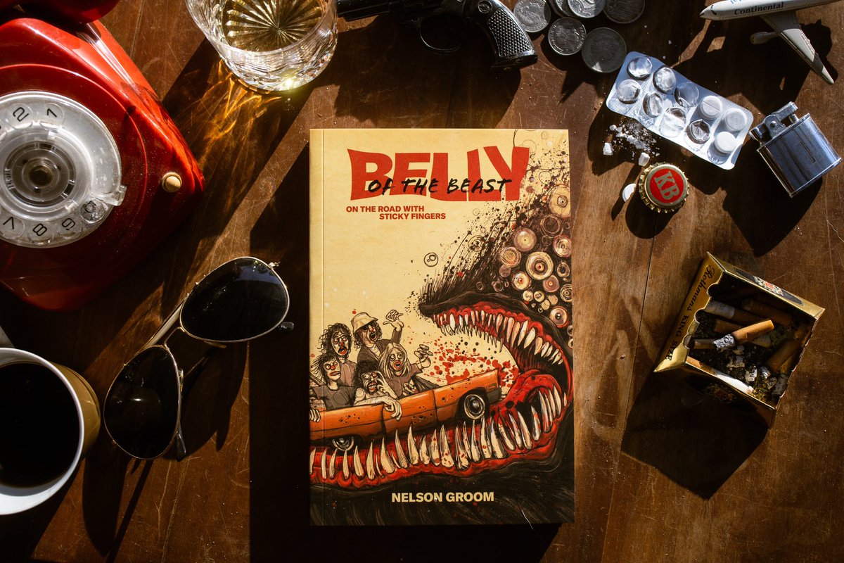 Belly of the Beast is finally out…after some fun book release shows over last few weeks it’s now up on the site. Big love to Nelson Groom for putting da words ta paper n all the photogs for the snaps…get em while they’re hot stickyfingerstheband.com/shop