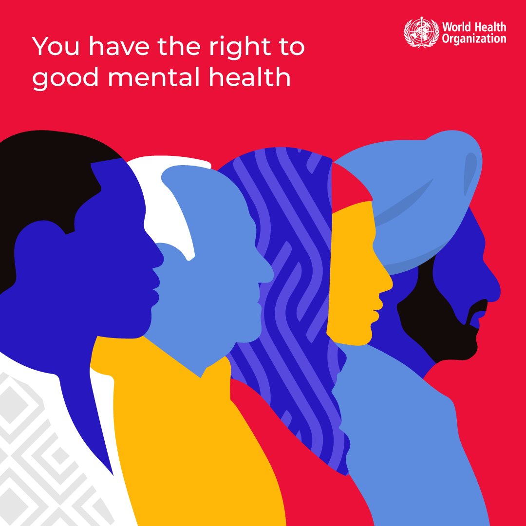 It's #WorldMentalHealthDay

No matter who you are, you have the right to the highest attainable standard of #MentalHealth
This means you have the right to the treatment &amp;  resources that allow you to cope, connect &amp;  thrive in the world.

Find out more about your rights