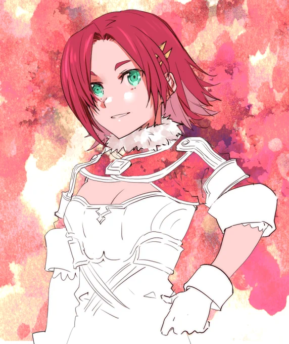メディナの誕生日を祝いたくて描こうとしていたのですが、体力の無さでここまでに………… 誕生日おめでとうございました! #メディナ誕生祭2023