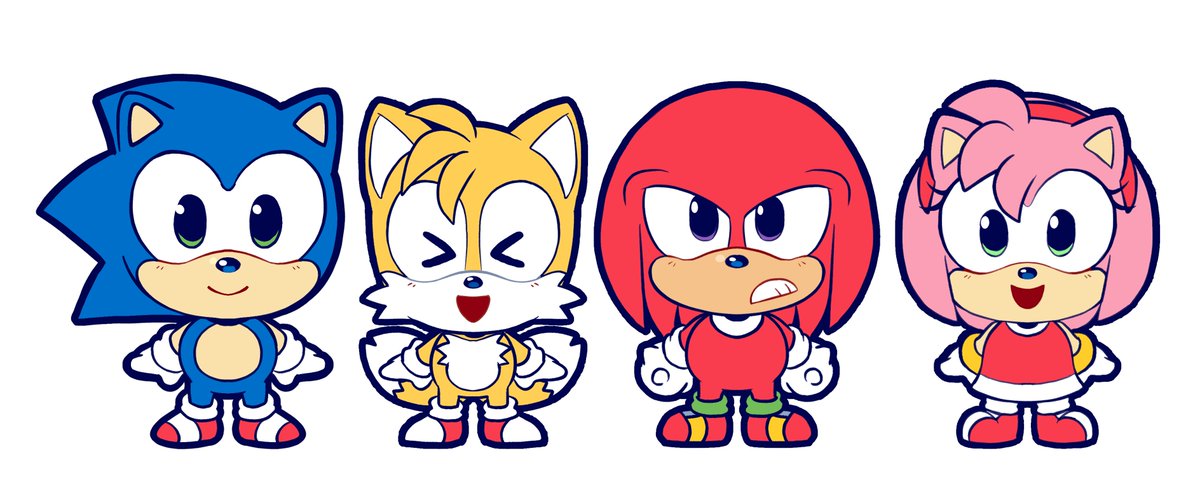ソニック 「Sonic and Friends  -- #SonicTheHedgehog」|✨PEPON✨のイラスト