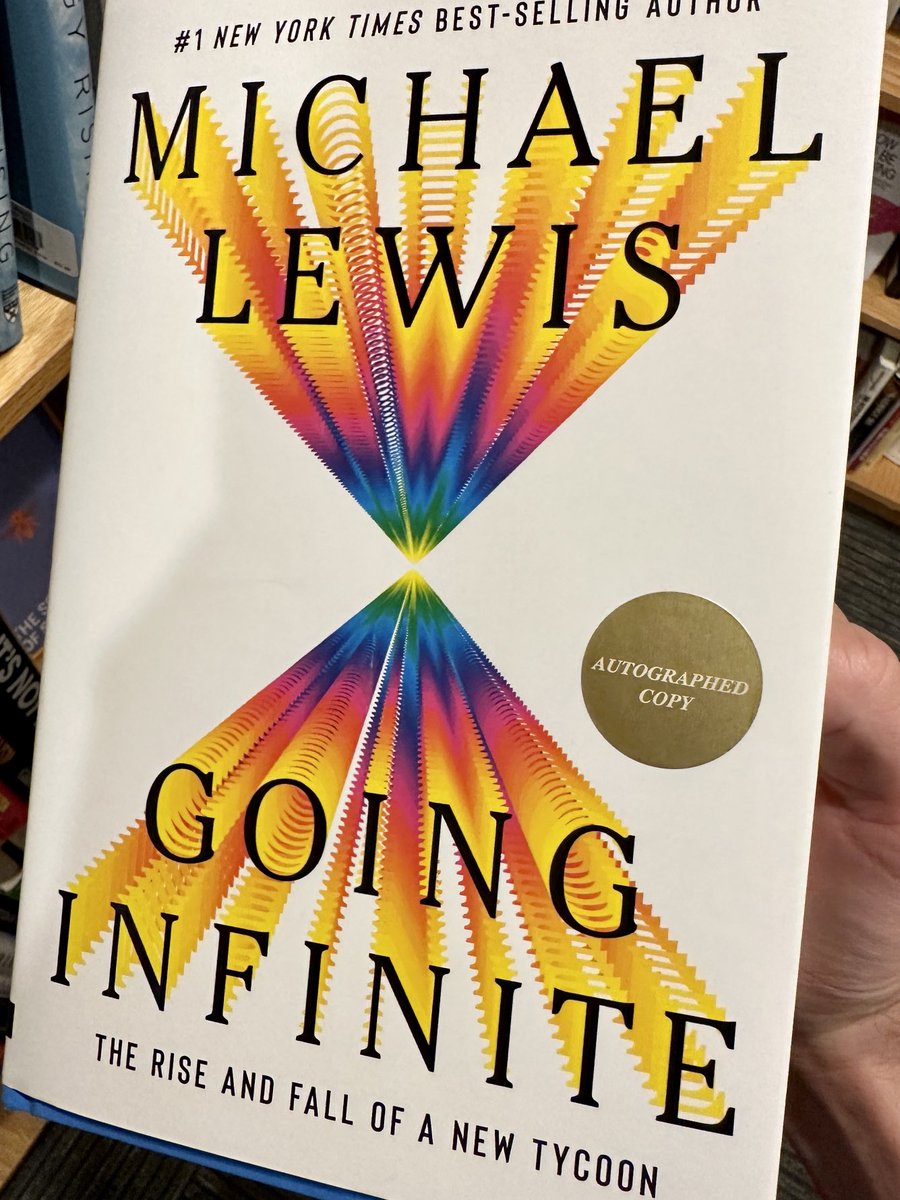 SMKnudsen's tweet photo. Michael Lewis put about as much effort into signing his book as he did in providing an objective account of what happened with FTX. #loweffort #lowintegrity https://t.co/kbDYM7ldM1