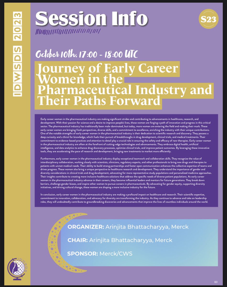 arinjita's tweet image. @cwstat #IDWSDS2023 
Oct 10th 1pm EST Virtual Session 

idwsds.org/registration/