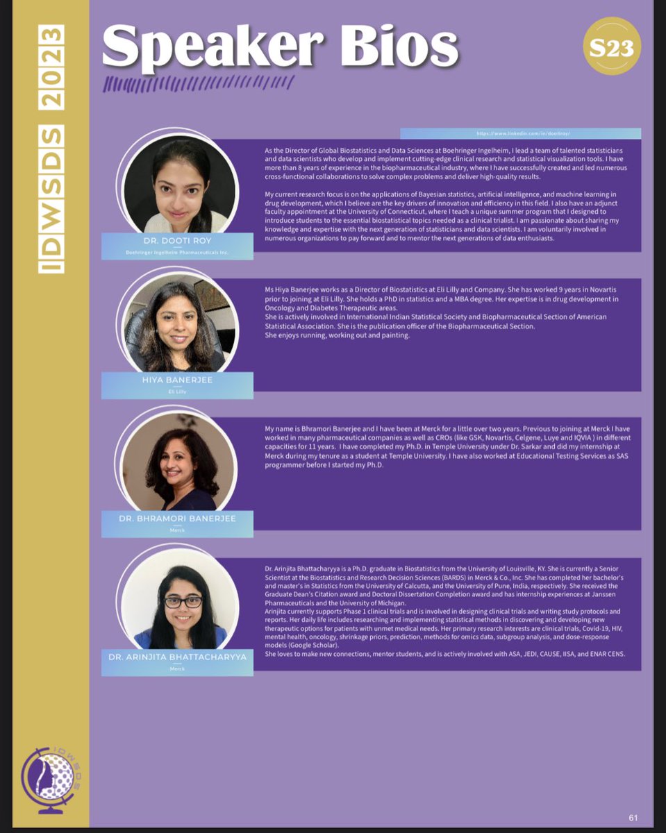 arinjita's tweet image. @cwstat #IDWSDS2023 
Oct 10th 1pm EST Virtual Session 

idwsds.org/registration/