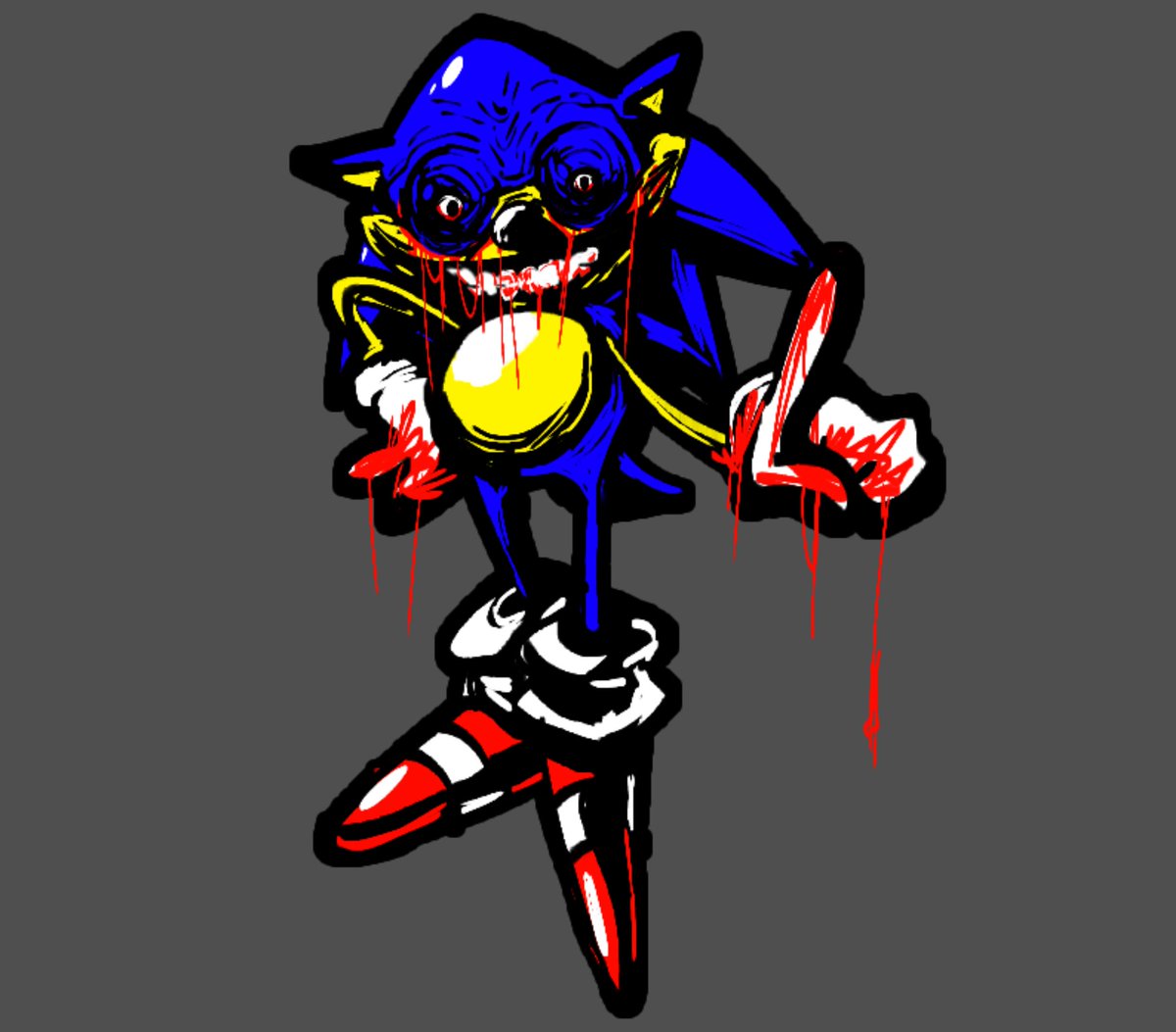 A drawing of Sonic.eyx/dreanog : r/SonicEXE