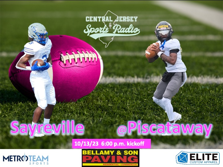 CJSportsRadio's tweet photo. With more than 3,300 votes, and almost 2,000 more than the nearest vote-getter, Friday's @big_central_nj Game of The Week will be @SWMHS_Football at @pwayfootball!  Big time rivalry game!  See you Friday at 6  from Kenny Armwood Stadium. And thanks @bordenfb4ever for the graphic! https://t.co/Mqozu6fvmo