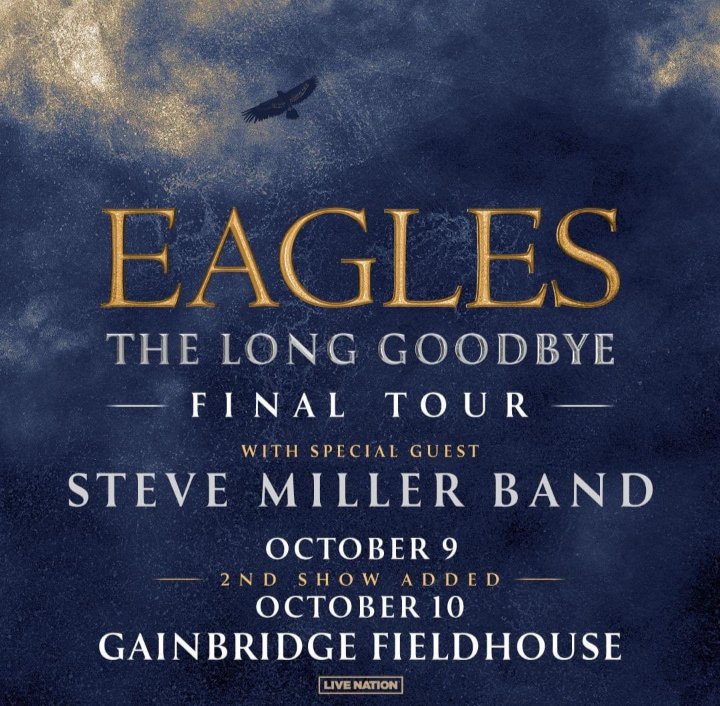 And just like that we are heading downtown to see #TheSteveMillerBand (filling in for #SteelyDan) and #TheEagles tomorrow #TheLongGoodbyeTour #FinalTour