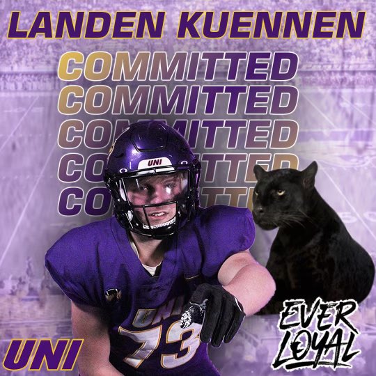 Change of plans, I am excited to announce I will be continuing my football and academic career at the University of Northern Iowa! Go Panthers!!! @coachricknelson @UNIFootball