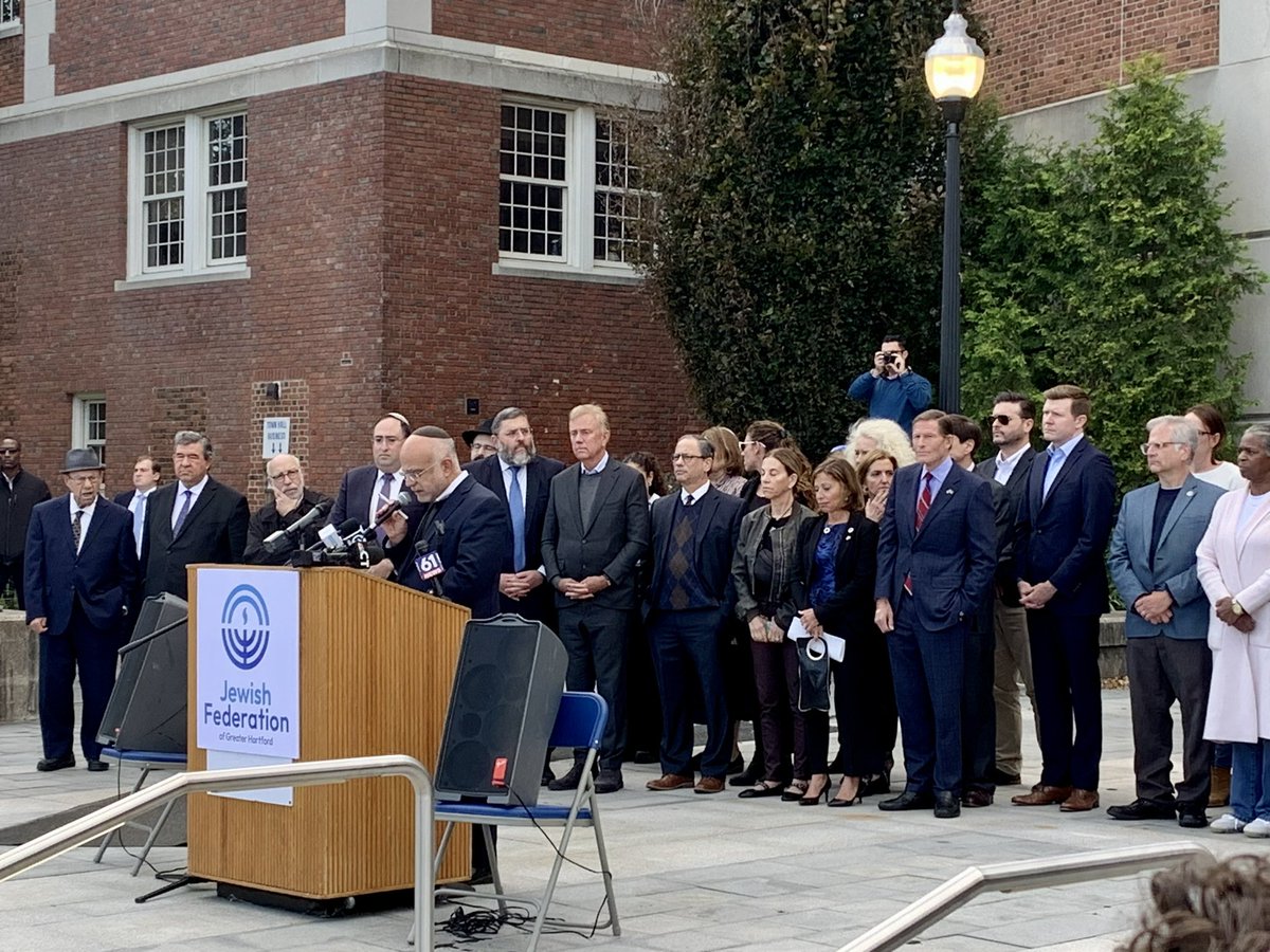 Proud to join the Jewish Federation, the Jewish Community Foundation, and our elected officials in an inspiring rally for solidarity with Israel. The Federation has launched an Emergency Relief Fund to support immediate humanitarian services. jewishhartford.org