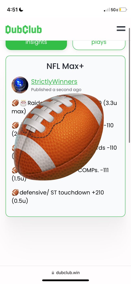Looking to build on our 46-15 max play run tonight !!! 

#maxplaystreak