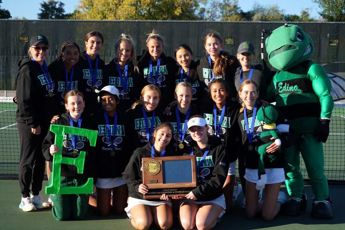 EGTennis's tweet photo. Section 6AA Champions! 
Edina 7
BSM 0
On to State - Go Hornets! 🐝🎾 https://t.co/YrubM6oaq4