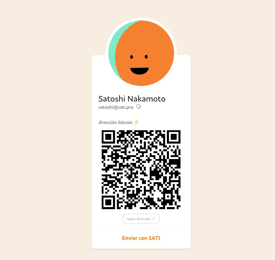 fservin's tweet image. Llegaron los perfiles a SATI🟠
Acepta #Bitcoin  de una manera sencilla desde tu sitio personalizado.  Comparte tu perfil para recibir donaciones, pagos o un cafe ☕️

👀 Primeros 21 en RT + comentar la foto de su SATI perfil y URL reciben 1000 sats gratis 💰👇🏼🧵