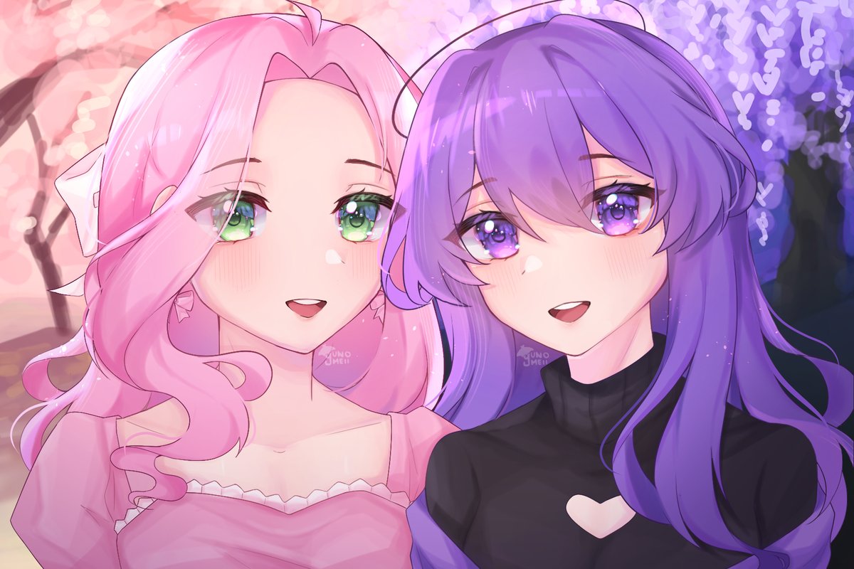 3-year anniversary w/@.pink8624 !! 🩷💜
#Artistsontwitter #Yunomeiillust #ArtOfTheFallen