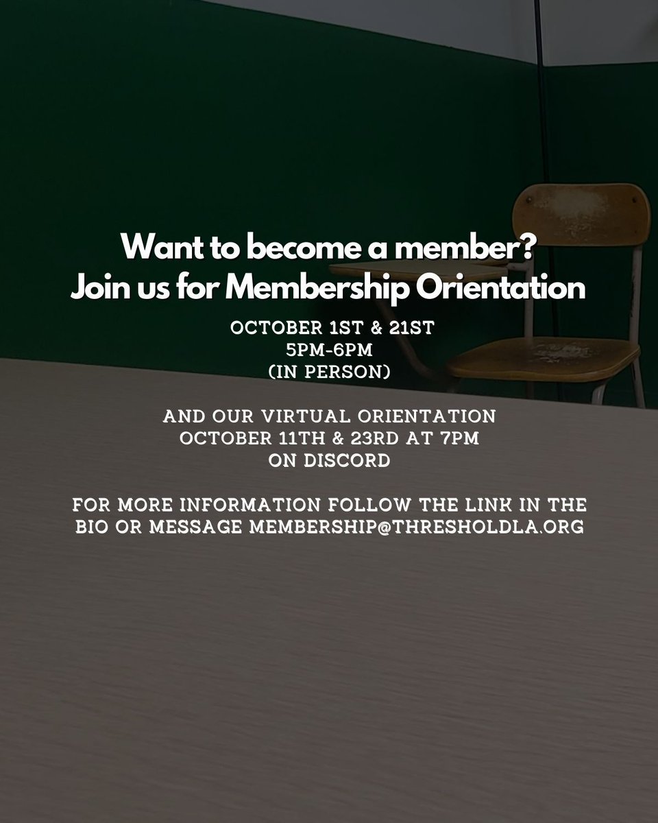 Threshold_LA's tweet photo. Orientation is where you'll learn about our facility, mission, rules, and etiquette at our parties & events & the basics of what to expect at Threshold.
#thresholdsociety #threshold #losangelesdungeon #lakink #losangeleskink #thresholdla #kinkcommunity #threshold_la #kinkstagram https://t.co/rZM2JUgLko