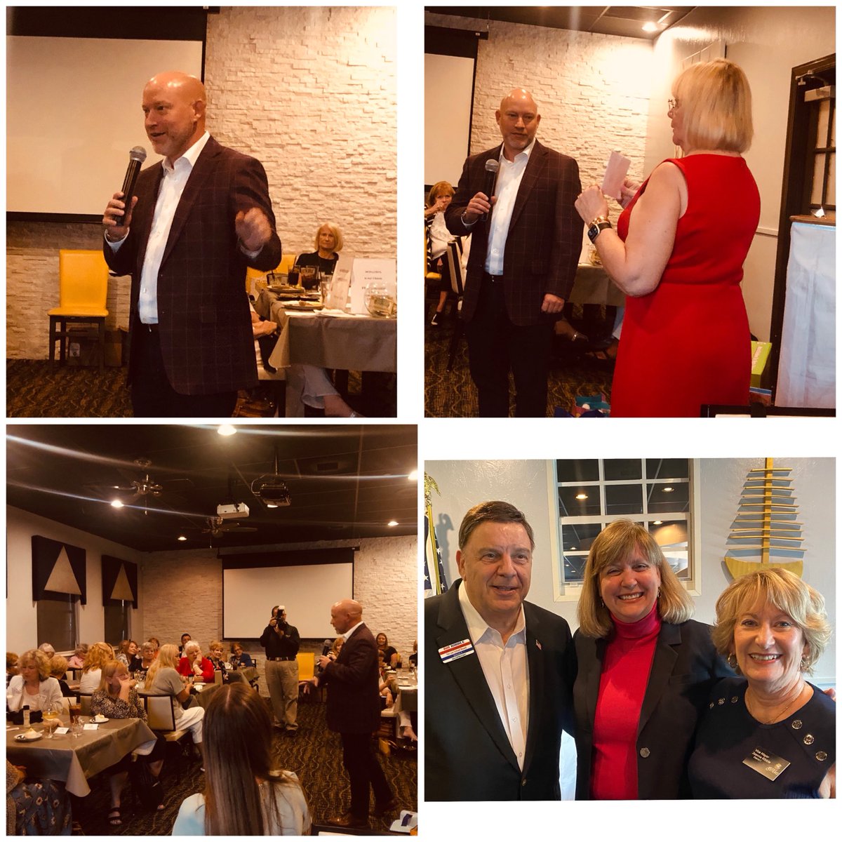 So honored to attend the Lee Republican Women Federated Meeting! It’s always great seeing Bill &amp; Joanne Ribble, who have been so welcoming to me on the campaign trail.Tonight’s speaker: Rep. Roach, who has an innovative idea to resolve FL’s insurance crisis, post Hurricane Ian.
