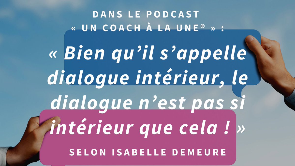 Dans le 28ème épisode du podcast « Un Coach À La Une® » la coach et superviseur Isabelle DEMEURE nous parle de coaching avec le dialogue intérieur.

Écoutez l'épisode : tinyurl.com/UCALU28

#coaching, #UnCoachÀLaUne #podcast

® lemediadescoachs.com - 2023