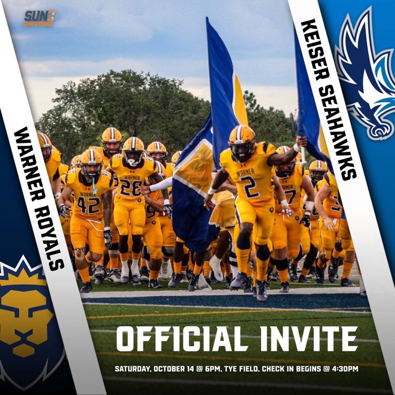 Excited to have a game day invite from <a href="/WarnerUFootball/">Warner Football</a> from <a href="/KstillsR/">Ken Stills</a> ‼️

Looking forward to the game this weekend ‼️