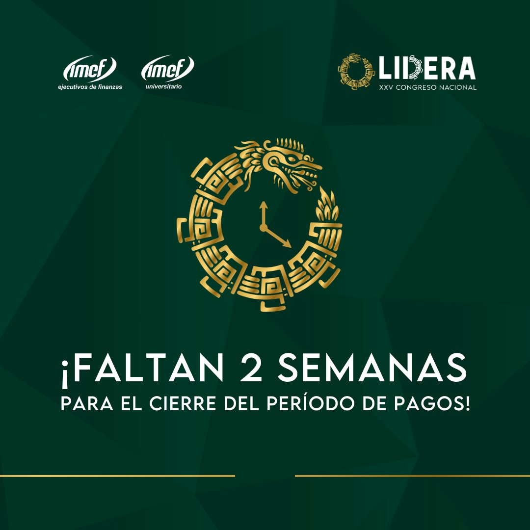IMEFuCongreso's tweet photo. ¡Los IMEFu Awards cada vez más cerca!⏰💼 

No dejes pasar la oportunidad de ser parte de este evento que marcará la diferencia en tu vida profesional. ¡Inscríbete ahora y asegura tu lugar antes de que sea demasiado tarde!💥🎓

Link: https://t.co/eTupmtoVNS

#25AÑOSLIDERANDO https://t.co/5GHbdjPH0N