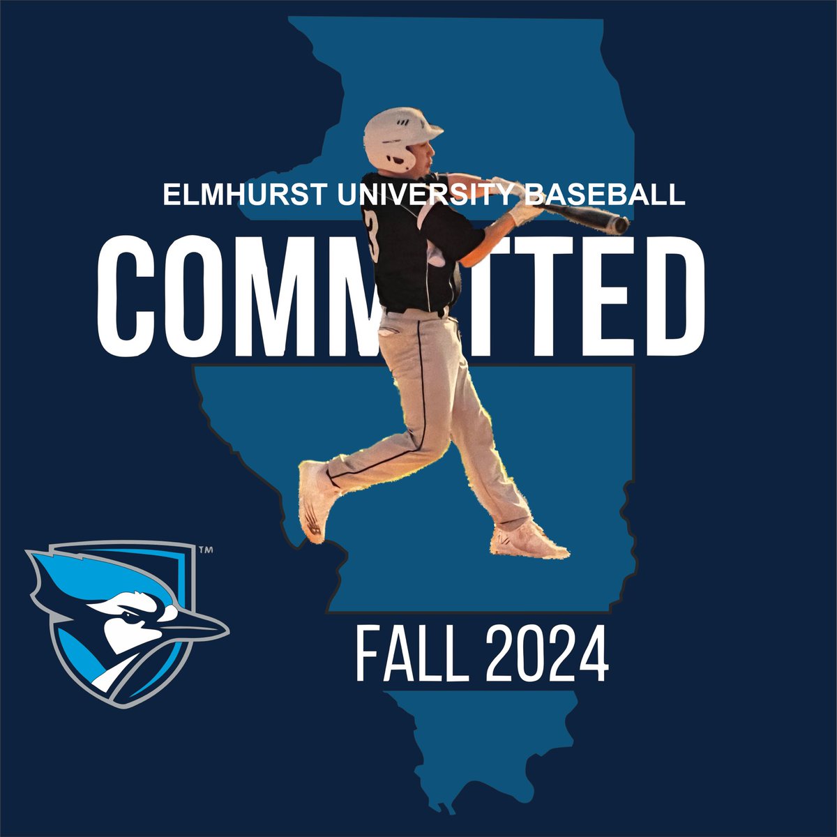 I’m proud to announce my commitment to Elmhurst University. I would like to thank my family, coaches, friends, and teammates who have helped me get to where I am today.  I would also like to thank <a href="/jhheller/">Joe Heller</a> and <a href="/ElmhurstU_BSB/">Elmhurst University Baseball</a> for the opportunity. Go Blue Jays!!
