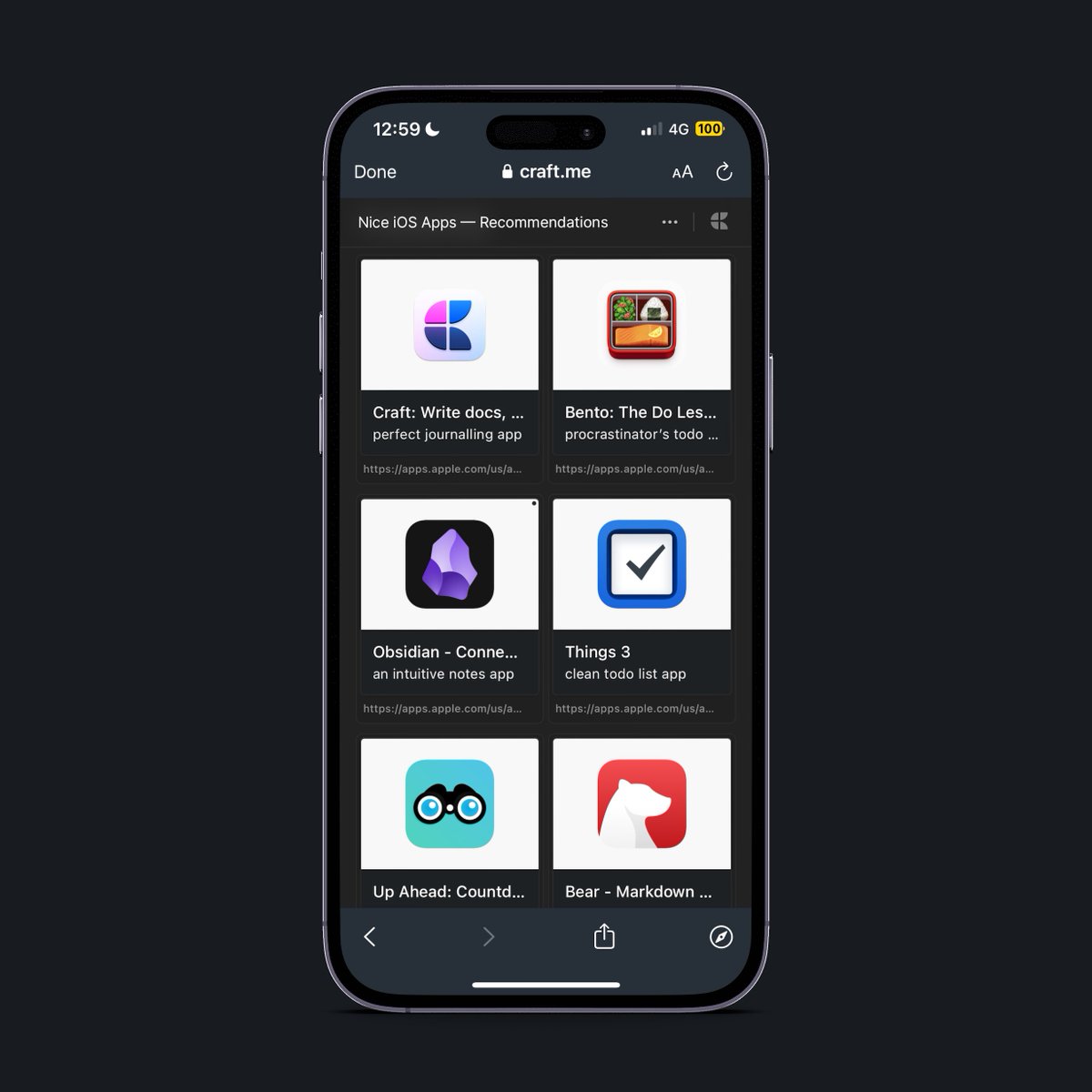 Nice iOS Apps tweet media