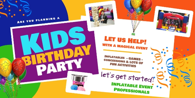 FunWithIEP's tweet image. Hey, parents! Looking for something unique &amp;amp; memorable to make your kid&apos;s next party a hit? Look no further! We have Bounce House rentals, games, concessions &amp;amp; more! We have creative ideas to keep your kiddos entertained &amp;amp; having a blast. #PartyTime #HomeEntertainment #KidFun