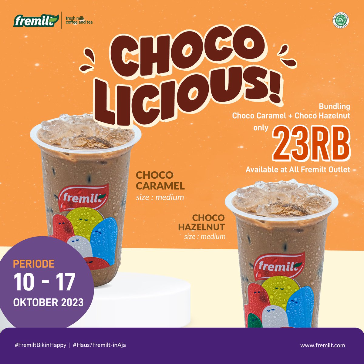 Promo 10.10 spesial buat fremilt fren!!! Bisa diserbu mulai hari inii di seluruh outlet Fremilt🥳 #promofremilt