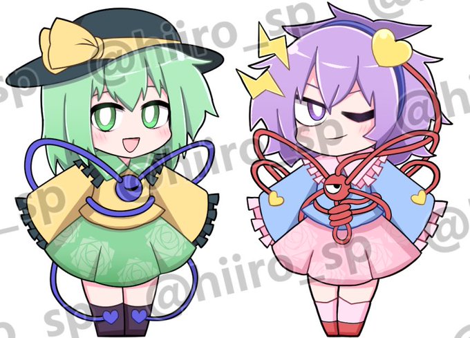 久々の例大祭参加なので記念に初めてのアクキー制作やってみようと思ってるんだけど、こんなのあったら欲しいと思います?(↓アンケートへ)
#東方Project #古明地こいし #古明地さとり 