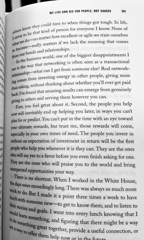 In the business world, one of the biggest disappointments I see is the way networking is often seen as a transactional relationship — what can I get from someone else?

Real networking comes from investing energy in other people, giving more than taking, without thinking about