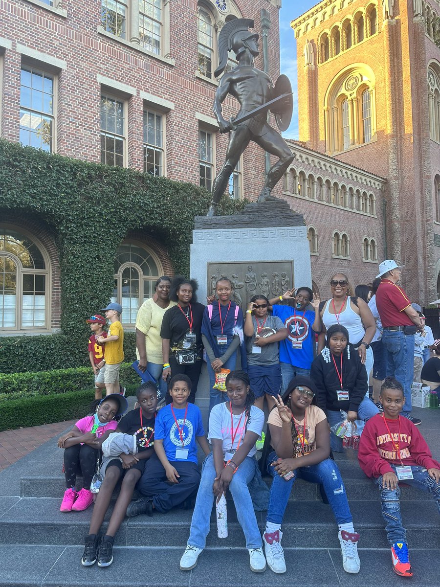 USC Trojans for a Day!…McNair scholars had a blast visiting the beautiful USC campus and cheering the football team to victory Saturday night!..We are college bound! ✌️#cusd #mcnairrockets #missionpossible
