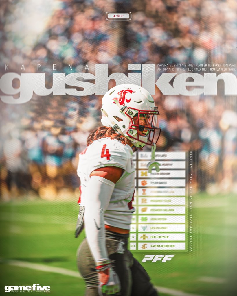 WSUCougarFB's tweet photo. .@kapslockbrah was on one🔥🔥

#GoCougs | #WAZZU | #CVE23 https://t.co/p5AcbWtlZP