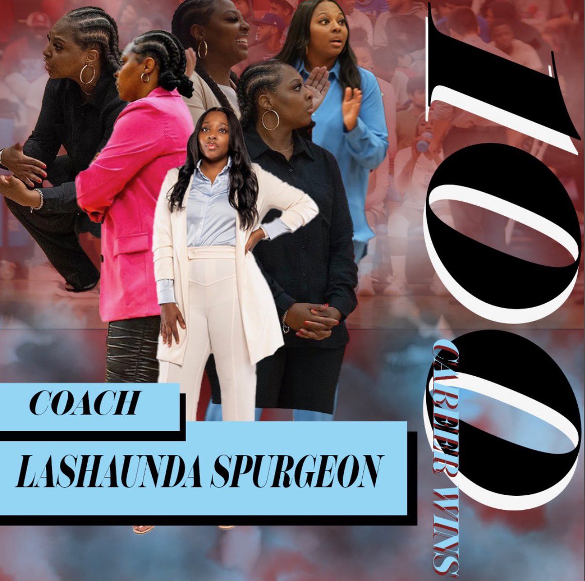 degawvb's tweet photo. Congratulations to Head Coach Lashaunda Spurgeon on 100 career wins! 🌪️

#degawvb https://t.co/FG0Bzyb83d