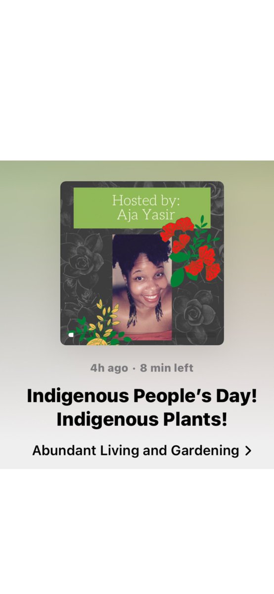 New episode of Abundant Living and Gardening Podcast! Happy Indigenous People’s Day! Indigenous Plants. You can listen at ajayasir.com or wherever you listen to podcasts. #habitatrestoration #nativeplants #IndigenousDay #IndigenousPeopleDay #indigenousplants
