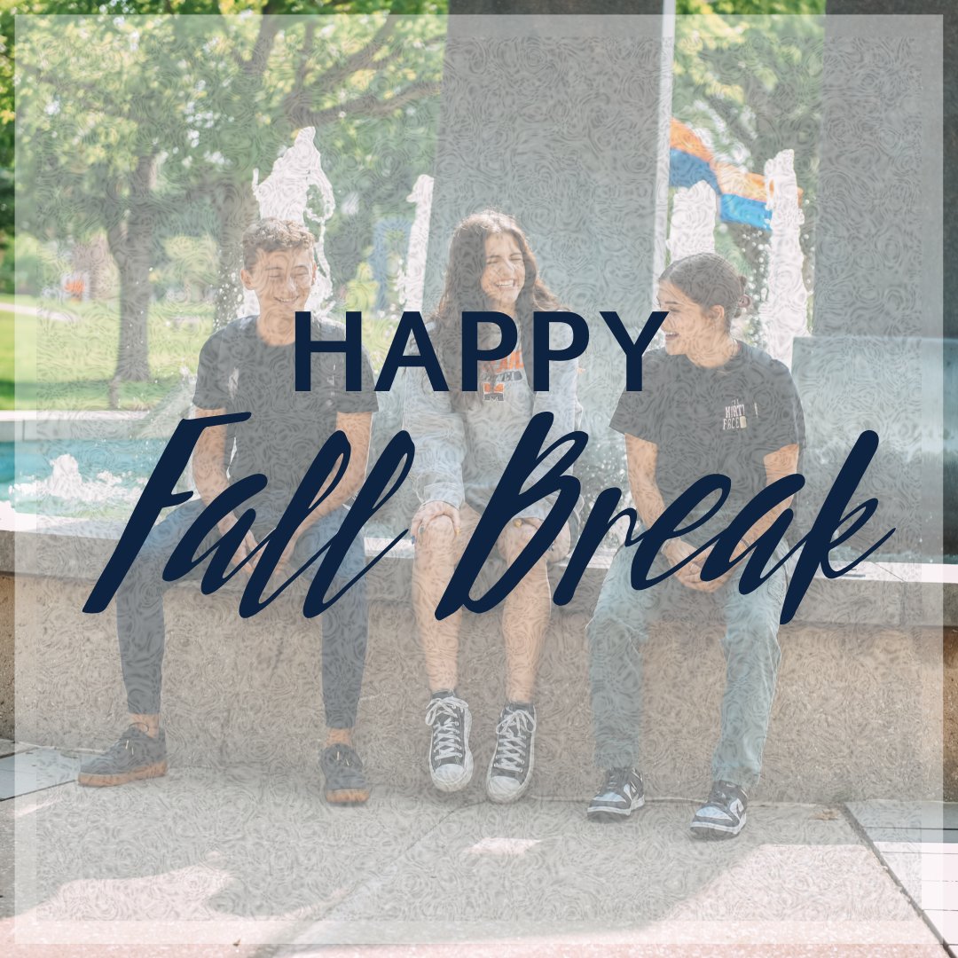 MidlandU_Biz's tweet photo. Enjoy your fall break and enjoy your long weekend!π
#midlandubiz #midlandbusiness #dsob https://t.co/H2keY5iJeW