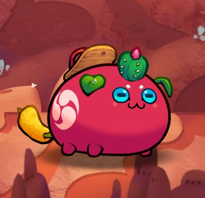 PapaNorren's tweet photo. Gaze unto greatness and weep, oh plebs!! Behold the mighty one!!

This is Geroruce's great grandson and I have never been so so proud to be a small time Axie breeder. 🥹

#AxieInfinity #axiebreed https://t.co/85l9TwgAJS