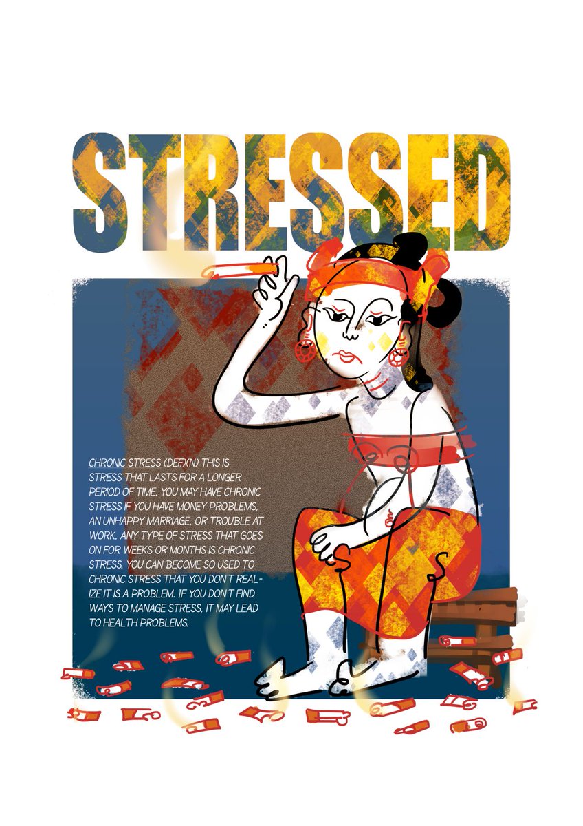 thantmyathtoo's tweet photo. STRESSED
#stress #chronic #digitalpainting #ArtistOnTwitter #artwork #digitalart #mentalhealth #stressmanagement #art #illustration #lookingforbuyer #collector https://t.co/A4K2qDxMK2