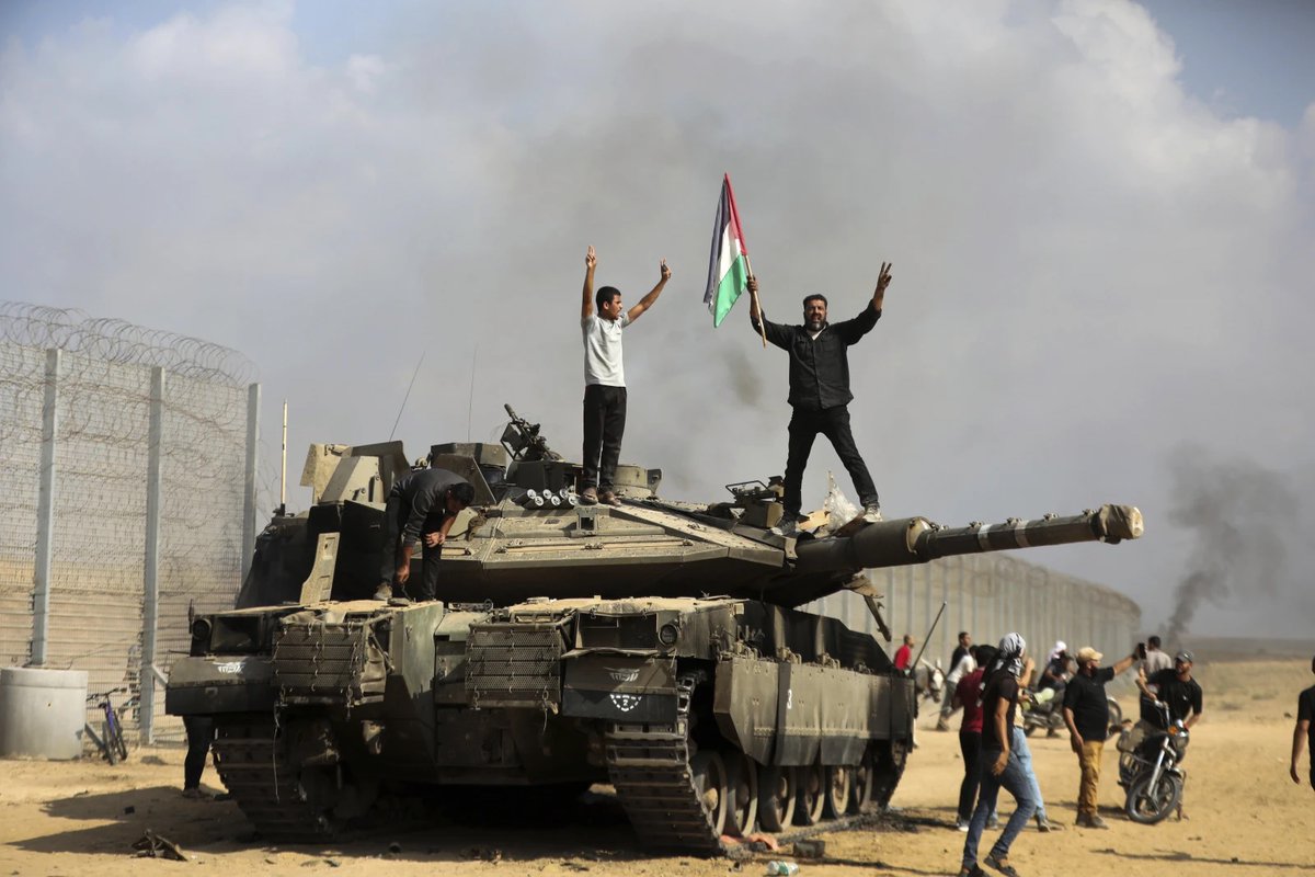 aonanuga1956's tweet photo. Palestine exposes Western hypocrisy

The Israeli-Gaza war has exposed Western nations for what they are: incurable hypocrites. The same people that support Ukraine in its fight to drive away Russian aggressors and occupiers, fail to see the justification for the long abused, oppressed Palestinians to also stand up and free their land from Israeli occupiers, who treat them as sub-humans. Israel this year before the outbreak of war last Saturday had killed over 200 Palestinians. 
Israel keeps defying the UN with impunity as it continues to build more homes in areas that belong to Palestine. The whole world knows before the latest eruption that Gaza is an open air prison for its two million population.
Instead of Western  nations to join the reasonable call for peace and justice in the never ending conflict, they have chosen to support Israel. The greatest surprise is Ukraine, which is fighting Russia. It also supports Israel.
The West labels Hamas and Hezbollah as terrorists, the way they labelled ANC, MPLA and other African  liberating groups. Dear Western nations, Hamas and Hezbollah are fighting right causes. They are fighting for freedom.  They are not terror groups. Listen to them and do justice, instead of backing their oppressors.  It's time for the implementation  of the 2-state solution to the perennial conflict.