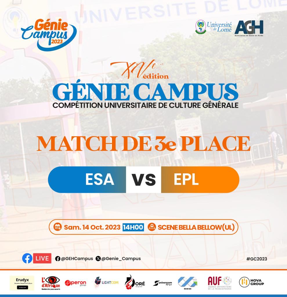 Genie_Campus's tweet photo. #GC2023 #culturegenerale #AGH 
Tremblez d'effroi. Elle est là !
Après une interruption inattendue mais bien nécessaire, la 15e édition du génie campus est de retour ce samedi 14.
La grande finale du génie campus 2023 est à vos portes. 
Préparez-vous pour la grande messe finale. https://t.co/HoUlYLut5d