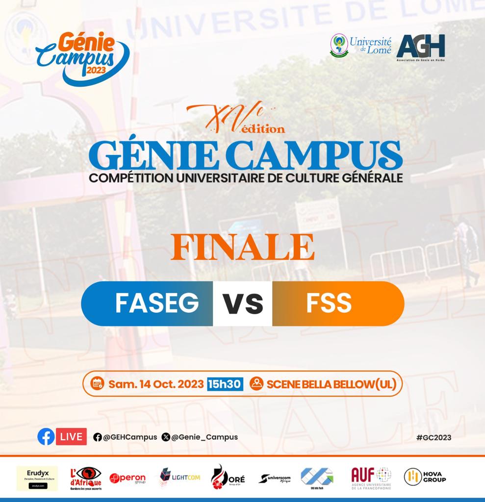 Genie_Campus's tweet photo. #GC2023 #culturegenerale #AGH 
Tremblez d'effroi. Elle est là !
Après une interruption inattendue mais bien nécessaire, la 15e édition du génie campus est de retour ce samedi 14.
La grande finale du génie campus 2023 est à vos portes. 
Préparez-vous pour la grande messe finale. https://t.co/HoUlYLut5d