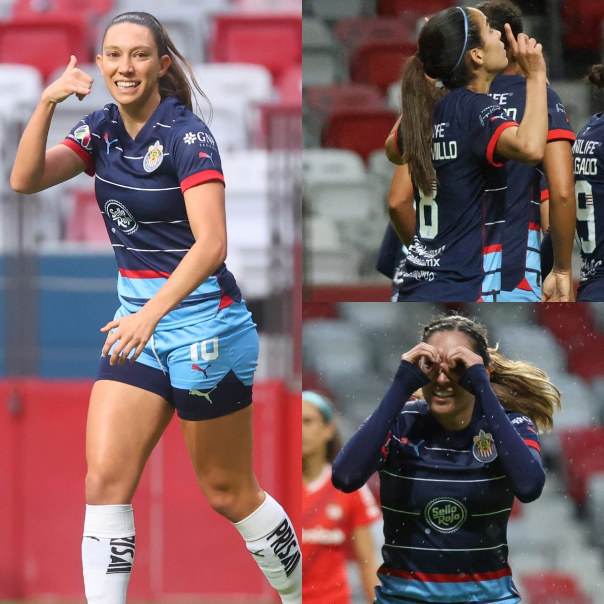HTrickk's tweet photo. #ChivasFemenil sigue en gran momento, batió 4-2 al #TolucaFemenil y es tercero del #Apertura2023 La #Boyi Iturbide metió un doblete y también anotaron #KarlaMartínez y #CarolinaJaramillo Parece que el #Rebaño llegará sólido a la liguilla y será de los candidatos al título. https://t.co/O9dvf5I9jJ