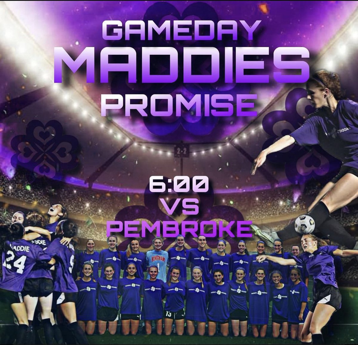 Maddie’s Promise Night on 10/10 at Hingham High School @Hingham_GVS @MLS @beatccorg #kickcancer #rhabdo